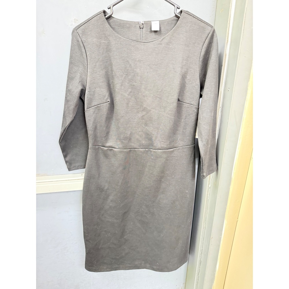 Old Navy Womens Black Sheath Dress 3/4 Sleeve Crew Neck Size S NWT